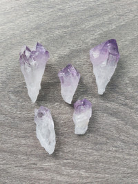 5 Raw Amethyst Root Crystals - Pick up from Yonge/Eglinton
