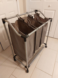Laundry sorter with wheels