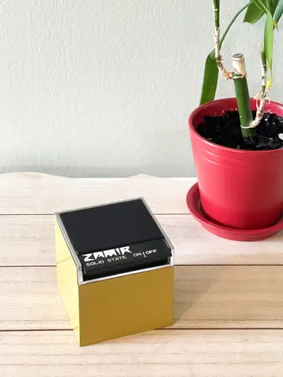 Vintage 1970 Petite Radio Cubique Zamir Solid State AM, View more