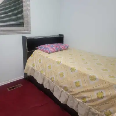 Furnished room for rent near Martin Grove and Steeles Ave W in Etobicoke, Ontario Rent is $600 per m...