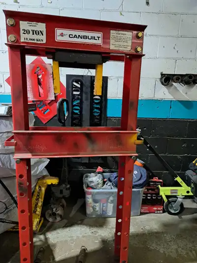 20 ton Shop hydraulic shop press Air/Manual Made in Canada , View more