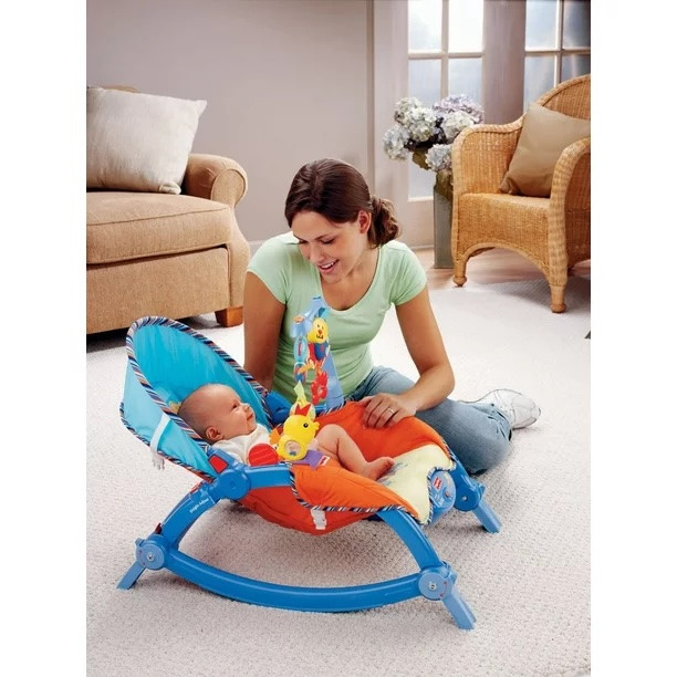 Fisher-Price Newborn-to-Toddler Portable Rocker in Playpens, Swings & Saucers in City of Toronto - Image 4