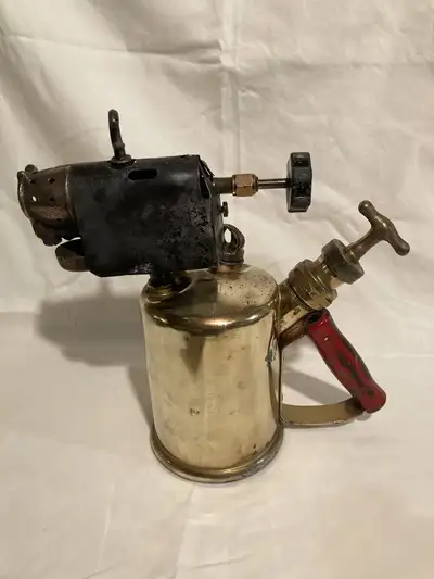 “Clayton & Lambert” Antique Brass Blow Torch, View more