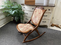 Folding Antique Rocking Chair