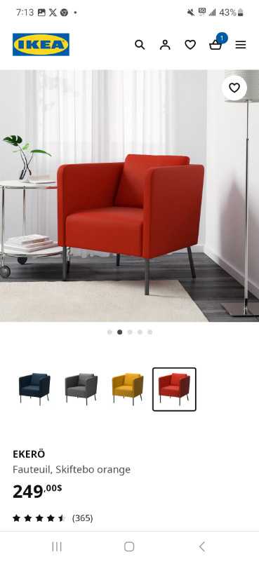 Armchair - Ikea dans Chaises, Fauteuils inclinables  à Ville de Montréal - Image 3