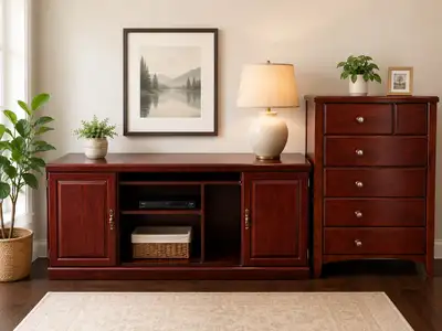 Solid Cherry Wood Console, View more