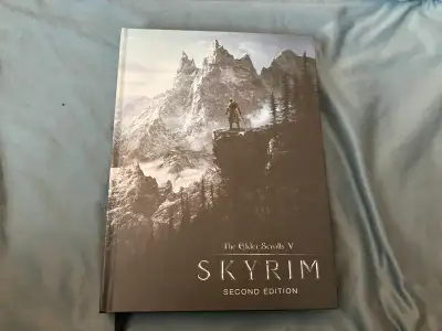 Limited edition hardcover strategy guide for Elder Scrolls V: Skyrim. Great condition, message for f...
