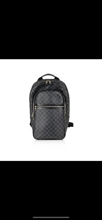 100% Authentic Louis Vuitton Damier Graphite Michael Backpack