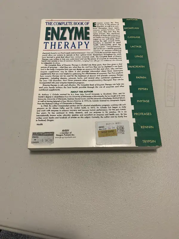 Enzyme Therapy book.64966062720002121