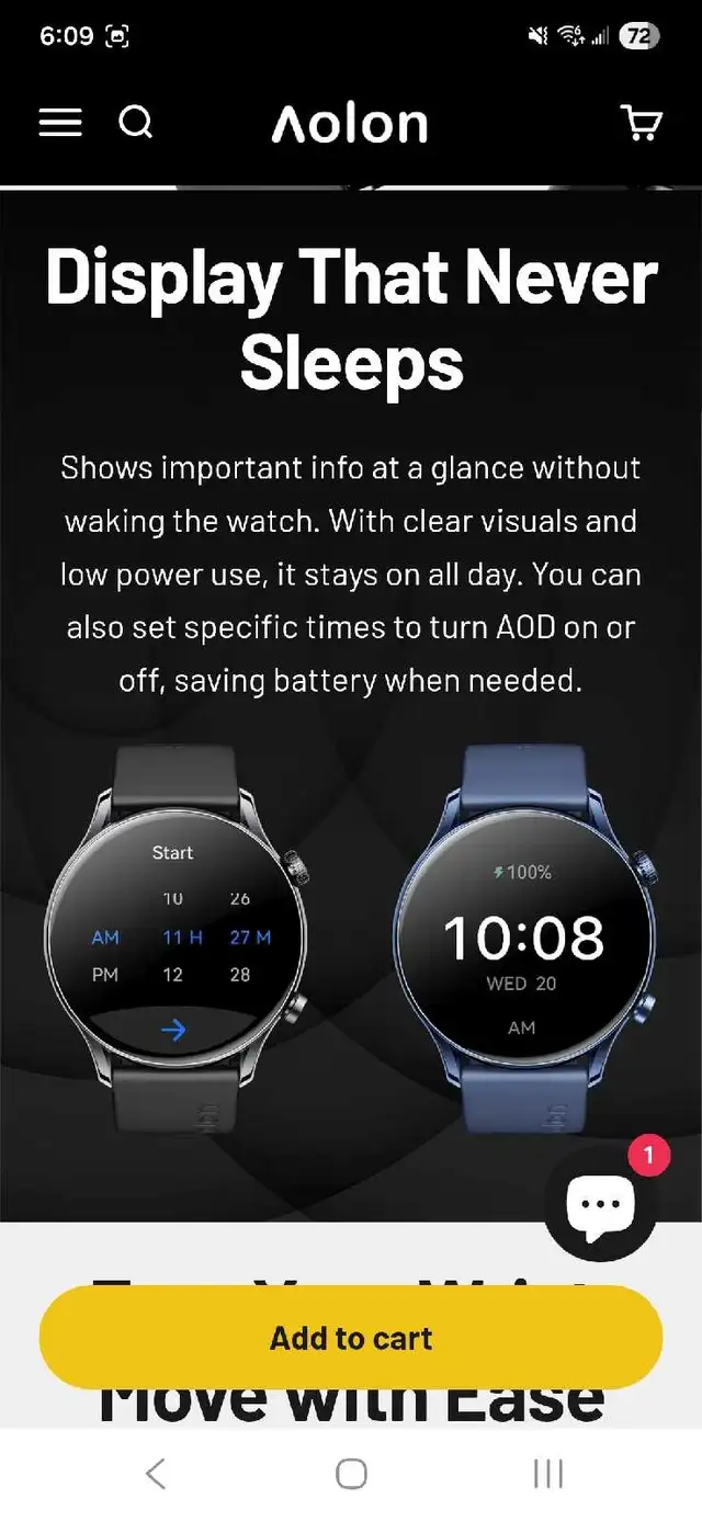 Aolon GTR3 slim smartwatch558827410178723845