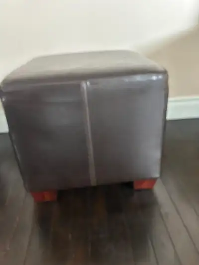 Brown Leather Ottoman for Sale, View more