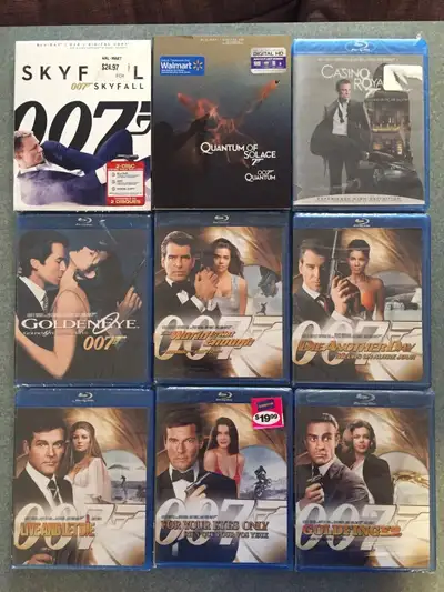 New Blurays James Bond Live and Let Die Another Day Goldfinger 