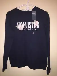 New Hollister women fleece crewneck sweatshirt 