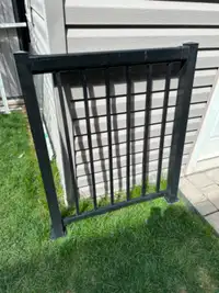 Black Aluminum Deck Railing Section (3 Feet & 2 Inches)