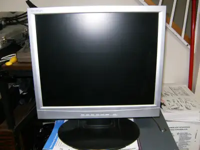 TWO 18 inch flat screen computer monitor, View more