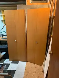 24“ folded wood doors