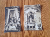 2 cartes postales Eglise de Caughnawaga .