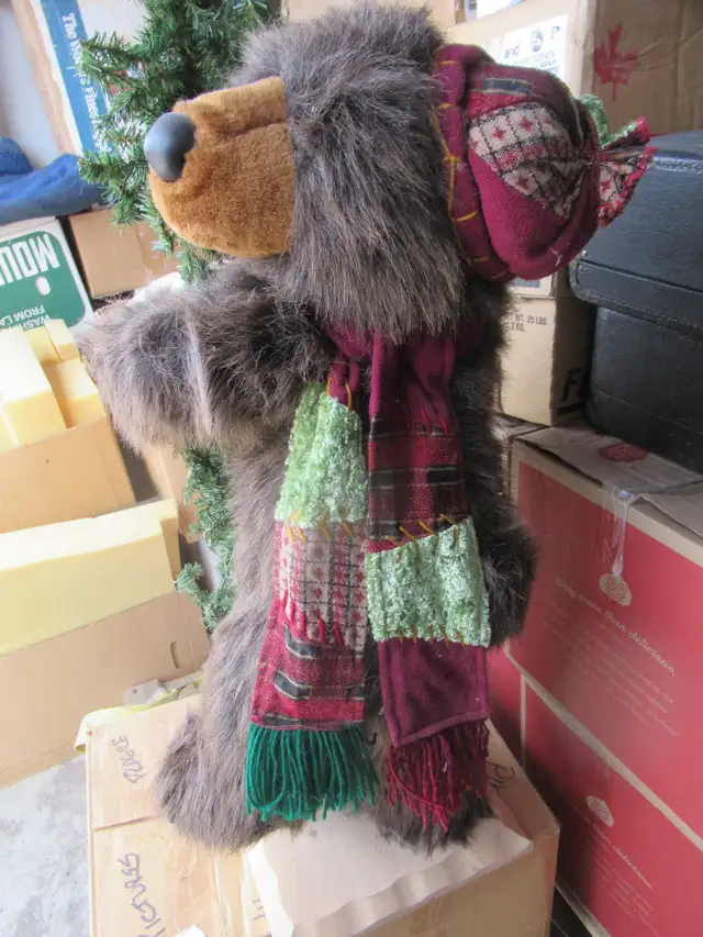 Large Christmas Stffed Standing Bear 3 in Holiday, Event & Seasonal in Calgary - Image 3