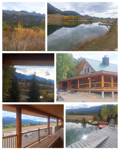 Private sale of a 40-acre estate with its own lake and a 3,500 sq. ft. handcrafted log home (2,100 s...