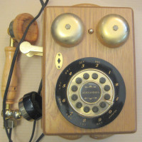 Antique Wood Rotary Telephone Not Working