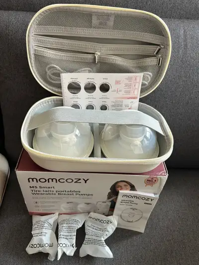 Momcozy M5 Smart Wearable Breast Pumps, View more