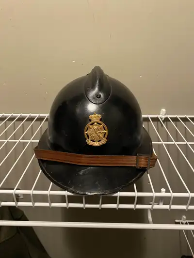 Belgian WW2 M26 Civil Defence helmet, View more