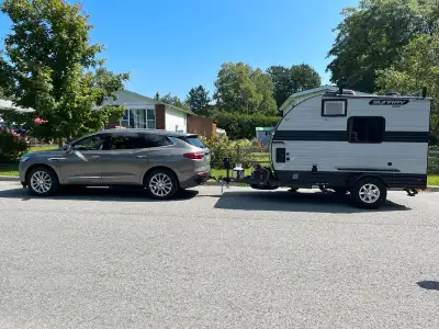 - Dry weight is only 1980lbs and 15' in length. - Can be pulled with most cars, vans or SUVs. - Outd...