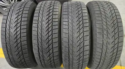 Set of 4 winters 225/60R17 Used only one season LOTS of tread left as seen in pictures