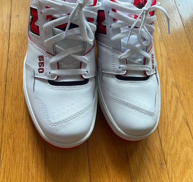 New Balance 550 White/ Team Red in Men's Shoes in Mississauga / Peel Region - Image 3