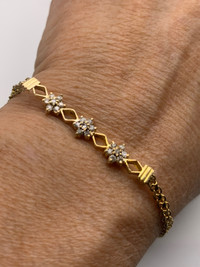 14kt Gold & Diamond Bracelet