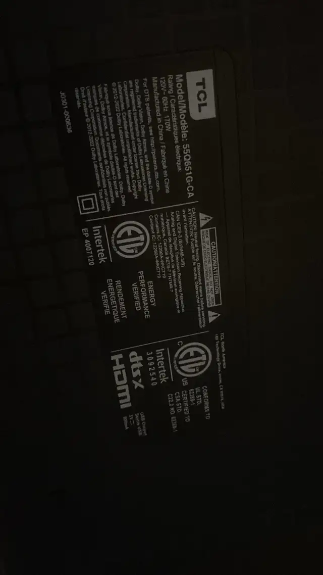 TV TCL 55 pouces  in TVs in City of Montréal - Image 4