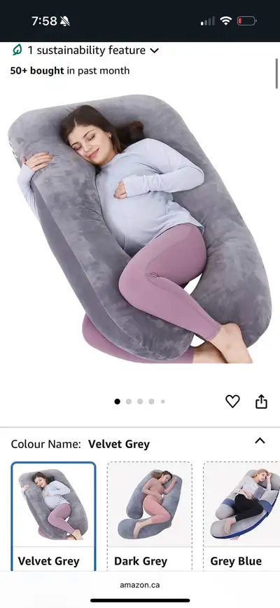 Unopened pregnancy pillow! My hubby ended up getting me one and having it set up for me before I eve...