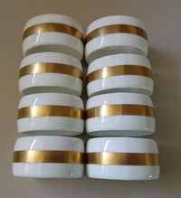Vintage Rare Mikasa Porcelain Napkin Rings # A5108 - Set of 8