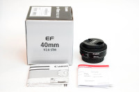 Canon EF 40mm f2.8 STM Lens  for sale.  Brand New.
