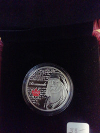 2012 Royal Canadian Mint $4 fine      silver coin heroes of 1812