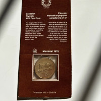 1976 PIÈCE EN OR 100$  OLYMPIQUES DE MONTRÉAL  MRC