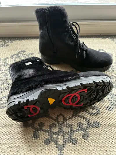 bottes hiver pour homme en fourrure avec crampons, View more