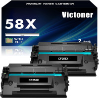 58X CF258X Toner Cartridge Black 2 Pack, BNIB