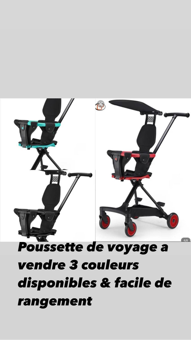 Pousette de voyage  dans Poussettes, porte-bébés et sièges d'auto  à Ville de Montréal - Image 3