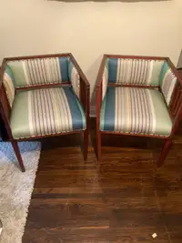 Antique Newly Upholstered Chairs (2)