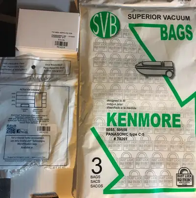 For Sale Kenmore Vacuum Bags and Hepa Filter, View more