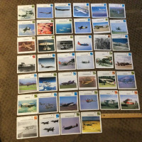 40 Large 1990 AIRPLANE CARDS Bombers, Fighter Jets, Helicopters,