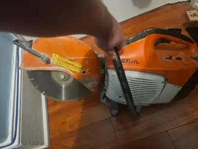 Stihl ts410 Saw with diamond Blade, View more