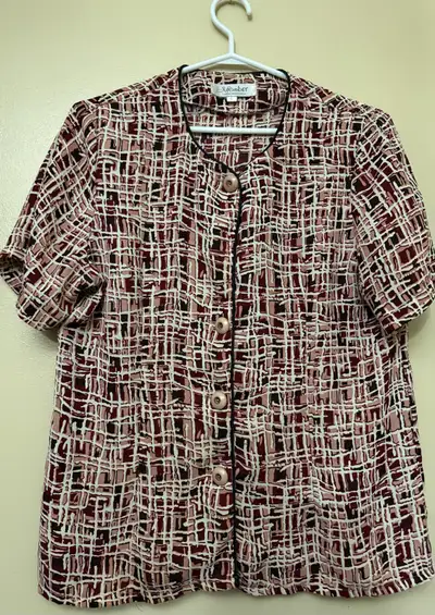 Brown Printed Woman’s Blouse (Large), View more