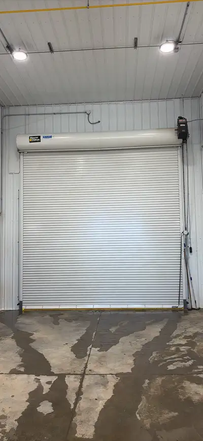 Paid $37,000 for door. Does not work for our space. Wayne Dalton Model 704 fire-rated rolling steel...