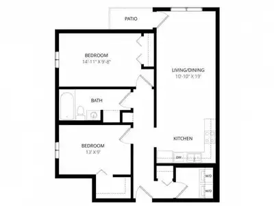 2 bedroom at Quail Ridge Apartments