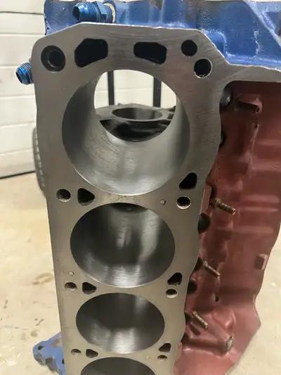 Ford 351W Short Block - Freshly machined block, line honed, decked, bored 0.040” and plateau honed w...