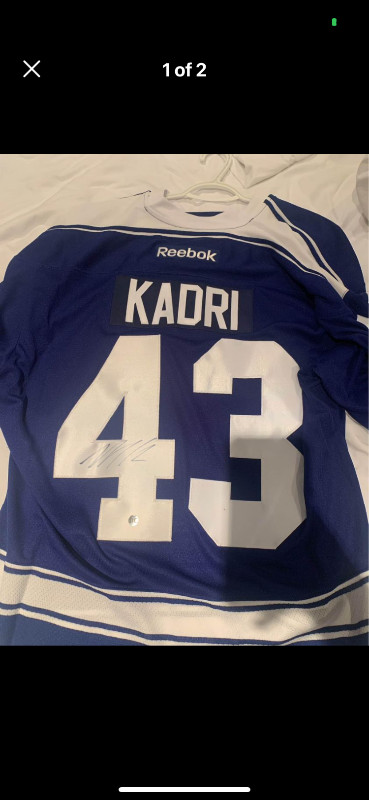 Signed Kadri Maple leafs jersey in Hockey in Sudbury - Image 2