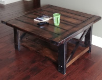 HANDCRAFTED SOLID WOOD COFFEE TABLES  ! ONLY  $ 125