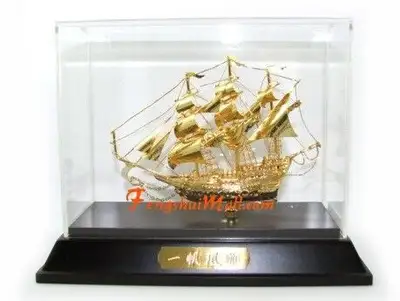 Golden Wealth Ship (SB-32GP) with 20 pieces Mini Gold Ingots, View more